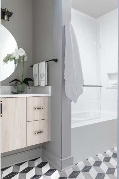 Contemporary Apartment Bathroom. Gravier by Eclectic Home.