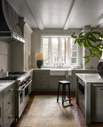  Cottage Preppy Kitchen. Grandview by Sean Anderson Design.