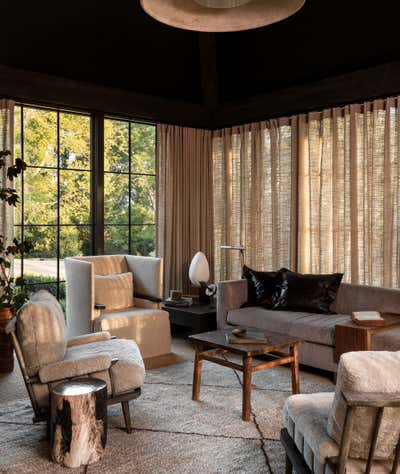  Rustic Family Home Living Room. Vestavia Hills by Sean Anderson Design.