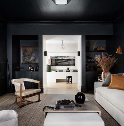  Rustic Family Home Living Room. Vestavia Hills by Sean Anderson Design.