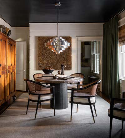  Eclectic Maximalist Bachelor Pad Dining Room. Highland by Sean Anderson Design.