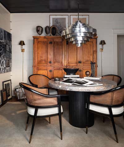  Transitional Maximalist Bachelor Pad Dining Room. Highland by Sean Anderson Design.