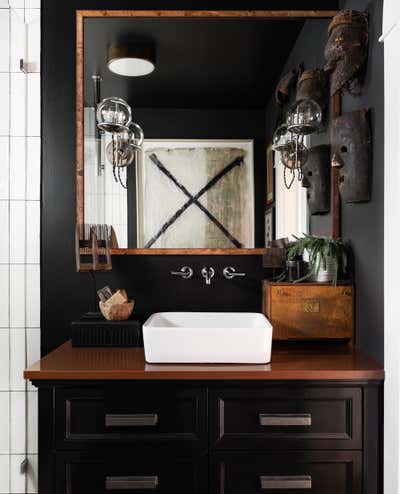  Eclectic Transitional Bachelor Pad Bathroom. Highland by Sean Anderson Design.