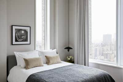  Contemporary Minimalist Mid-Century Modern Apartment Bedroom. Upper East Side Apartment by GRISORO studio.
