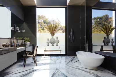  Transitional Bathroom. Doheny Estates by Jeff Andrews - Design.