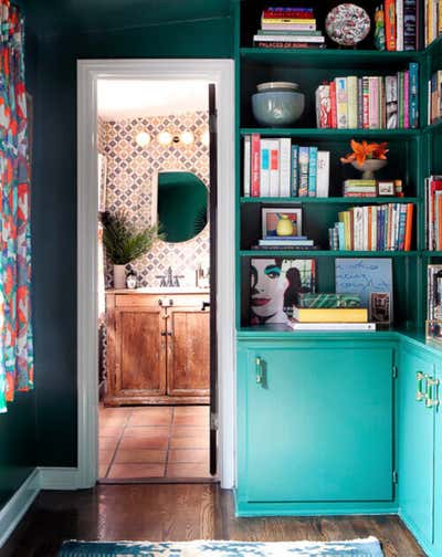  Bohemian Family Home Office and Study. Cahuenga by Lindsay Pennington Inc..