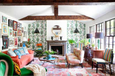  Bohemian Family Home Living Room. Cahuenga by Lindsay Pennington Inc..