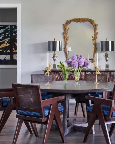  Transitional Country House Dining Room. Hudson Valley Residence by Bennett Leifer Interiors.