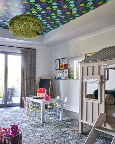 Arts and Crafts Country House Children's Room. Hudson Valley Residence by Bennett Leifer Interiors.