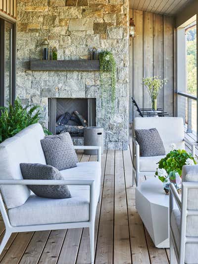  Eclectic Country House Patio and Deck. Hudson Valley Residence by Bennett Leifer Interiors.