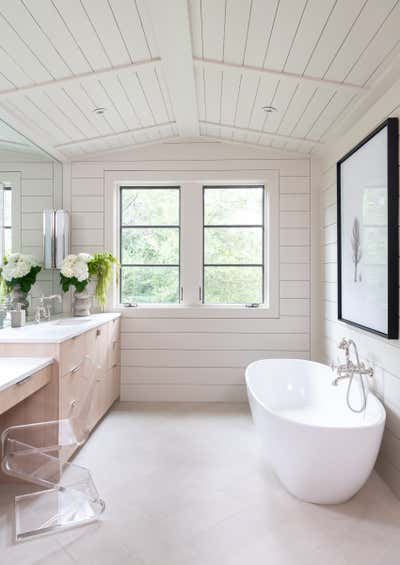 Modern Transitional Family Home Bathroom. Playing with Scale by Kristen Nix Interiors.
