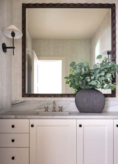  Contemporary Cottage Family Home Bathroom. Playing with Scale by Kristen Nix Interiors.