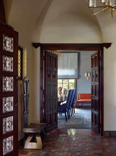  Mediterranean Family Home Entry and Hall. San Francisco Spanish Revival by Martin Young Design.