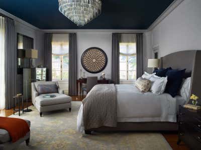  Mediterranean Family Home Bedroom. San Francisco Spanish Revival by Martin Young Design.
