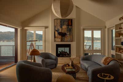  Coastal Bachelor Pad Living Room. SF Beach House by Night Palm Studio.