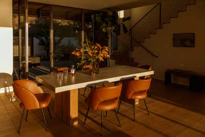  Coastal Contemporary Bachelor Pad Dining Room. SF Beach House by Night Palm Studio.