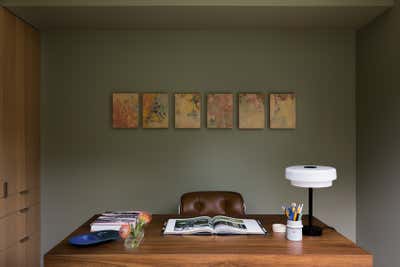  Mid-Century Modern Family Home Office and Study. Pine Needles by Michael Hilal.
