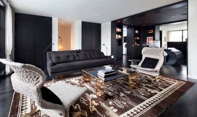  Modern Apartment Living Room. Soho Duplex by Kara Mann Design.
