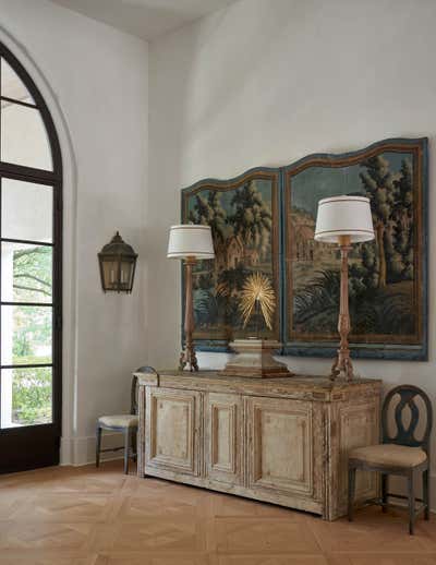  Regency Family Home Entry and Hall. Robledo by Kristin Mullen Designs.