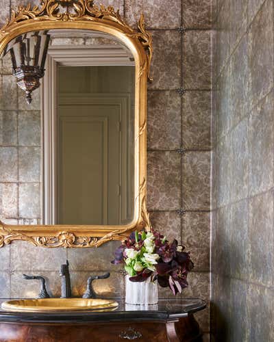  Regency Bathroom. Shady Creek by Kristin Mullen Designs.