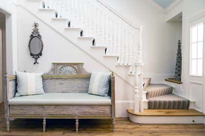  Regency Family Home Entry and Hall. Cliffbrook by Kristin Mullen Designs.