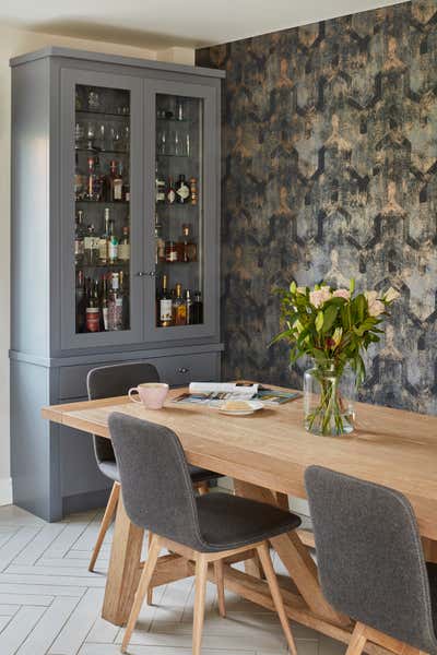  Contemporary Scandinavian Transitional Family Home Dining Room. Contemporary Family Home by Bayswater Interiors.
