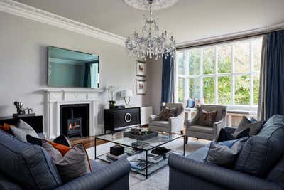  Transitional Family Home Living Room. Welcoming Period Property by Bayswater Interiors.