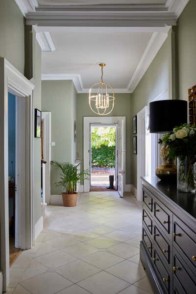  English Country Family Home Entry and Hall. Welcoming Period Property by Bayswater Interiors.