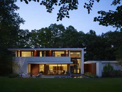  Modern Family Home Exterior. Woodland Modern by Robbins Architecture.