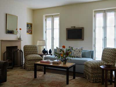  Scandinavian Art Deco Family Home Living Room. West Village Townhouse by Casey Kenyon Studio.