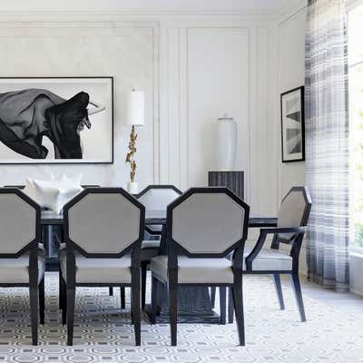  Transitional Family Home Dining Room. Neoclassical Revisited by Benjamin Johnston Design.