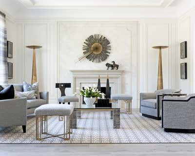  Transitional Family Home Living Room. Neoclassical Revisited by Benjamin Johnston Design.