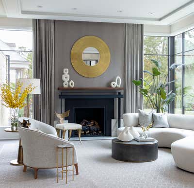  Transitional Family Home Living Room. Modern Mix Master by Benjamin Johnston Design.