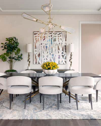  Transitional Family Home Dining Room. Modern Mix Master by Benjamin Johnston Design.