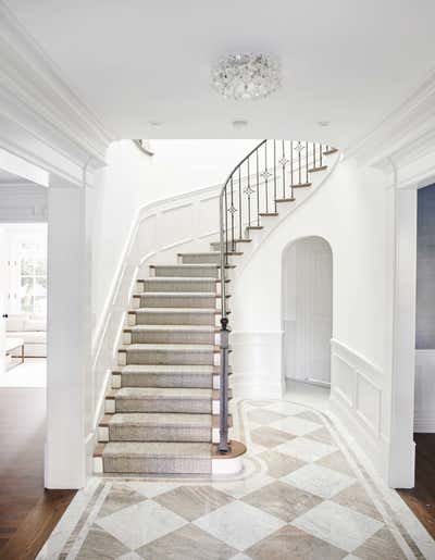  Beach Style Entry and Hall. Hancock Park Paul Williams Home by 22 INTERIORS.