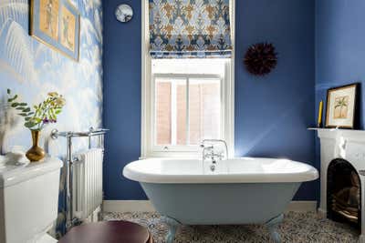  Maximalist Apartment Bathroom. Dulwich Delight by Anouska Tamony Designs.
