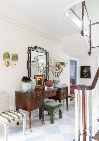  Preppy Family Home Entry and Hall. Project Pemberton by Kristen Nix Interiors.