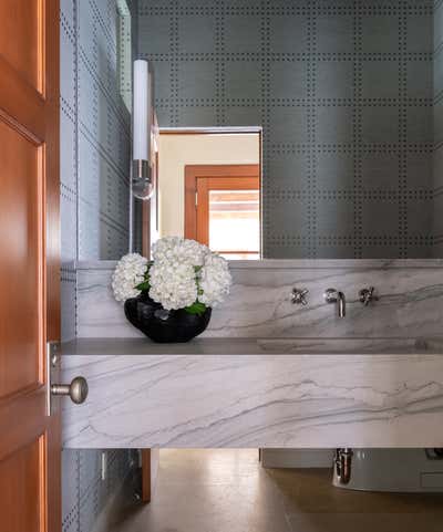  Cottage Family Home Bathroom. Playing with Scale by Kristen Nix Interiors.