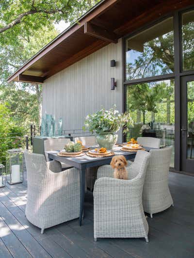  Cottage Patio and Deck. Playing with Scale by Kristen Nix Interiors.