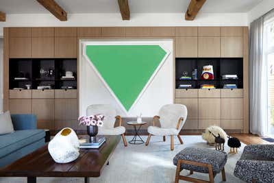  Mid-Century Modern Traditional Family Home Living Room. Dallas Residence by Damon Liss Design.