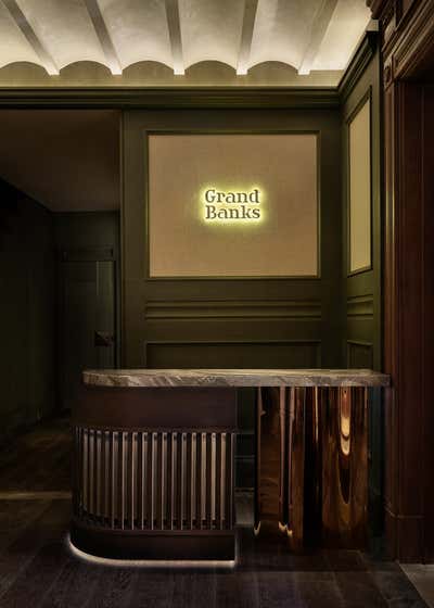  Art Deco Restaurant Entry and Hall. Grand Banks by Chris Shao Studio LLC.