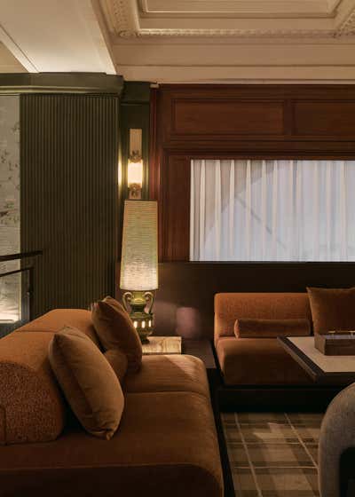  Art Deco Arts and Crafts Restaurant Living Room. Grand Banks by Chris Shao Studio LLC.
