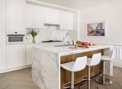  Modern Transitional Apartment Kitchen. Tribeca Residence by Olivia Jane Design & Interiors.