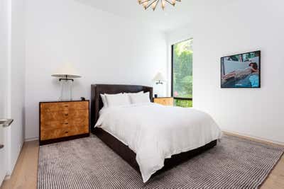 Minimalist Bachelor Pad Bedroom. Hollywood Hills Residence by Olivia Jane Design & Interiors.