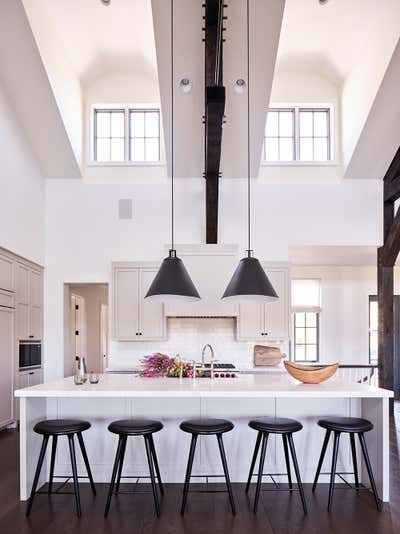  Contemporary Eclectic Country House Kitchen. Haute Hudson Hideaway by Denton House Design Studio.