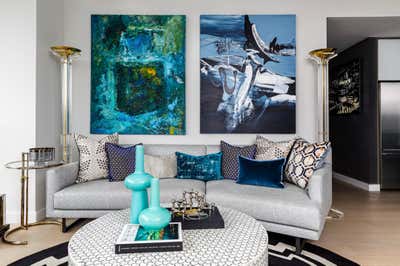  Coastal Living Room. ARO  by Laura Saltzmann Interior Design.