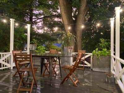  Cottage Patio and Deck. Suburban Cottage  by Pleasant Living.