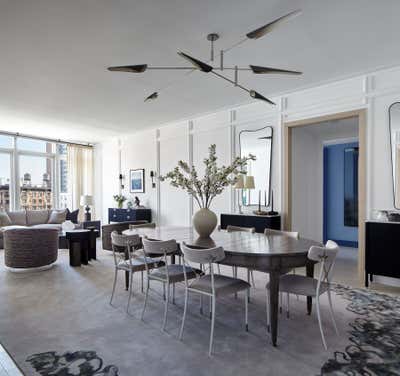  Art Deco Dining Room. 200 Amsterdam Model Residence by Bennett Leifer Interiors.