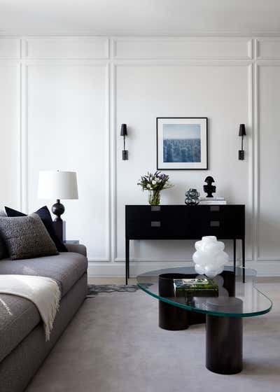  Art Deco Hollywood Regency Living Room. 200 Amsterdam Model Residence by Bennett Leifer Interiors.
