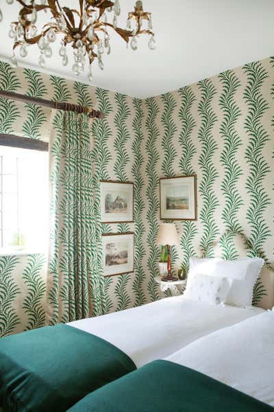  Eclectic Country House Bedroom. Dorset Farmhouse by Samantha Todhunter Design Ltd..